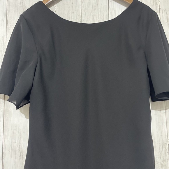 VINTAGE 80's‎ SIZE 12 VIRGO BLACK EVENING DRESS - Picture 3 of 8